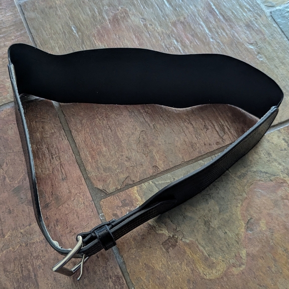 STREETS AHEAD black stretch belt leather M L main image 5